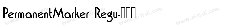 PermanentMarker Regu字体转换
